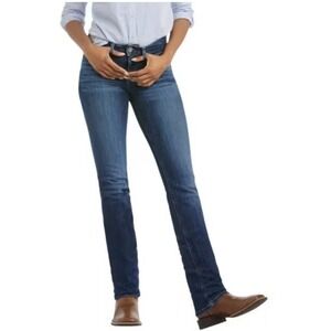 Ariat Real Denim Womens Jeans 28R Western Cowgirl Perfect Rise Straight Leg NEW